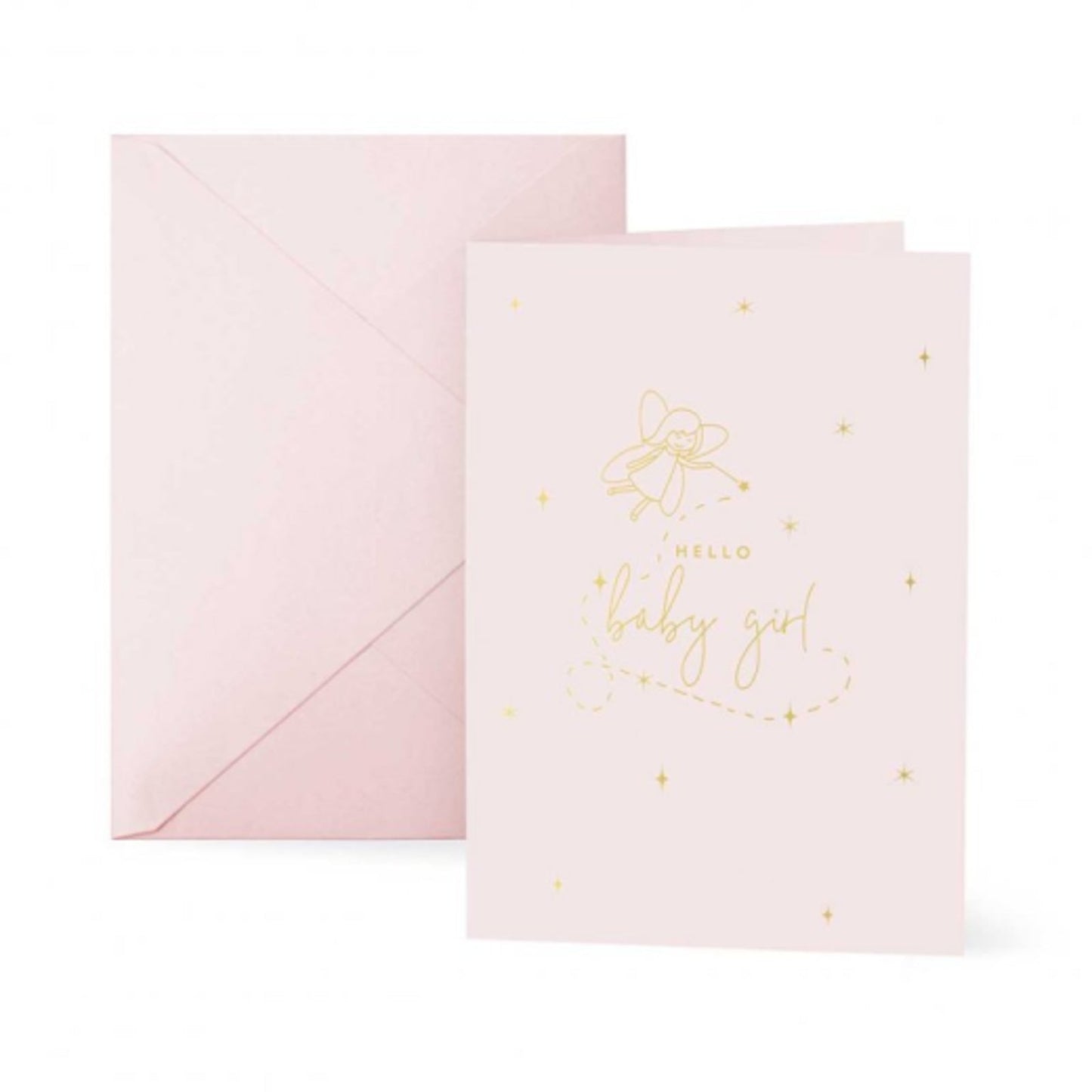 Katie Loxton Baby Greetings Card Hello Little Girl A6