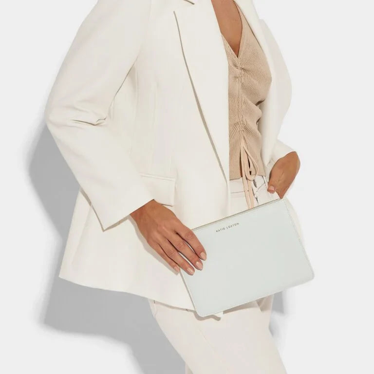Katie Loxton Baby Secret Message Pouch Hello Baby Boy Pale Blue