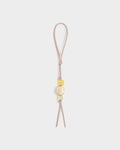Katie Loxton Beaded Keyring Bag Charm Pink Heather