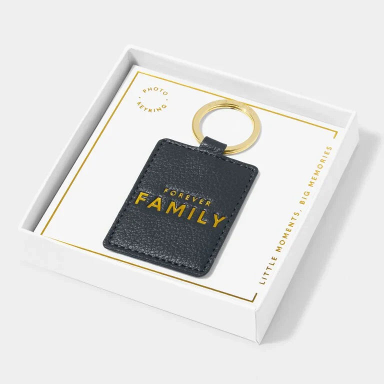 Katie Loxton Beautifully Boxed Photo Keyring Forever Family Navy