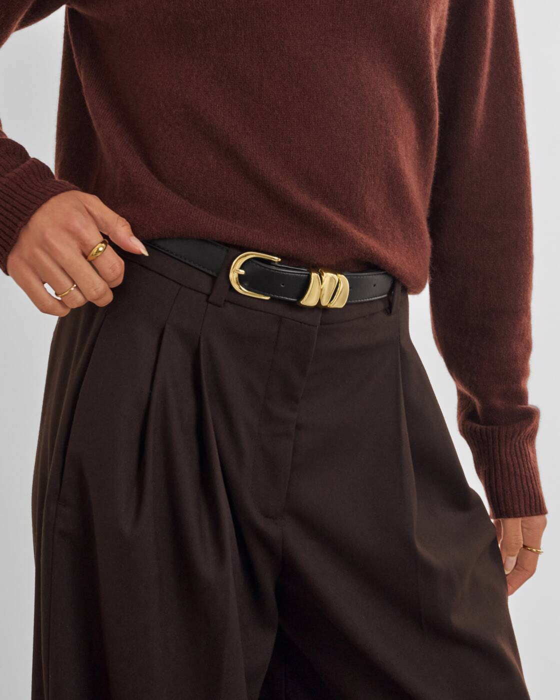 Katie Loxton Belt With Organic Loops Black M/L