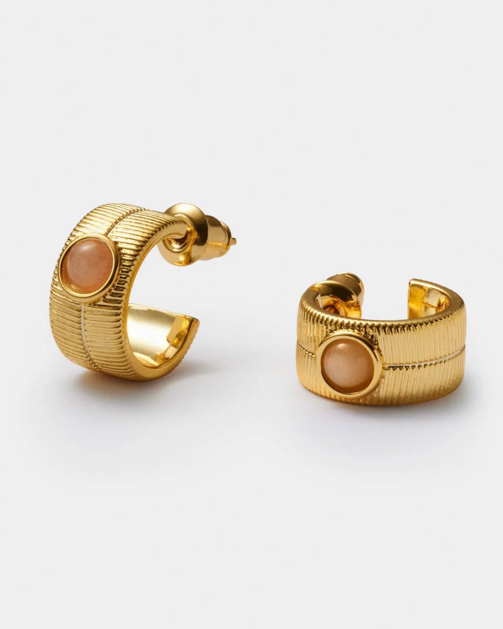 Katie Loxton Birthstone Hoop Earrings July Sunstone