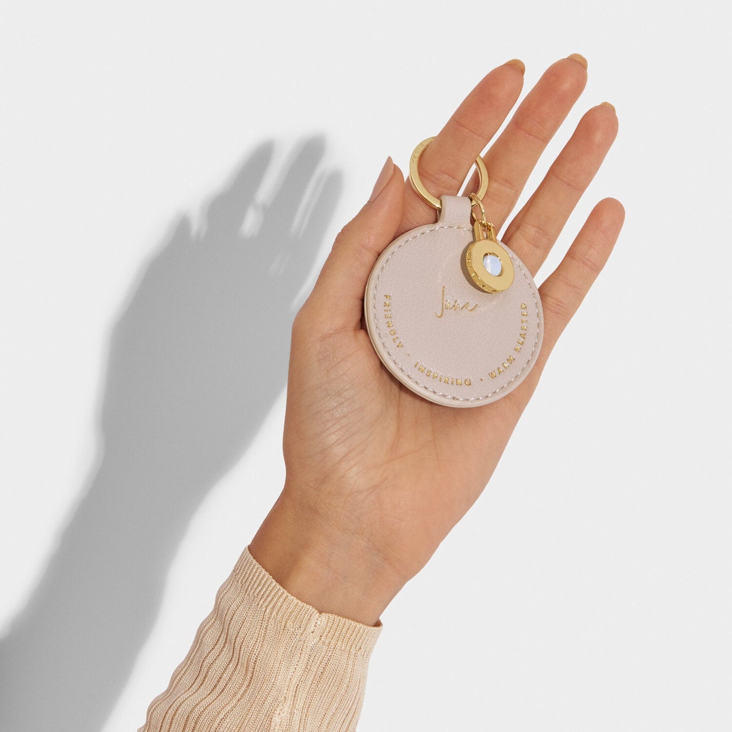 Katie Loxton Birthstone Keyring June Warm Grey