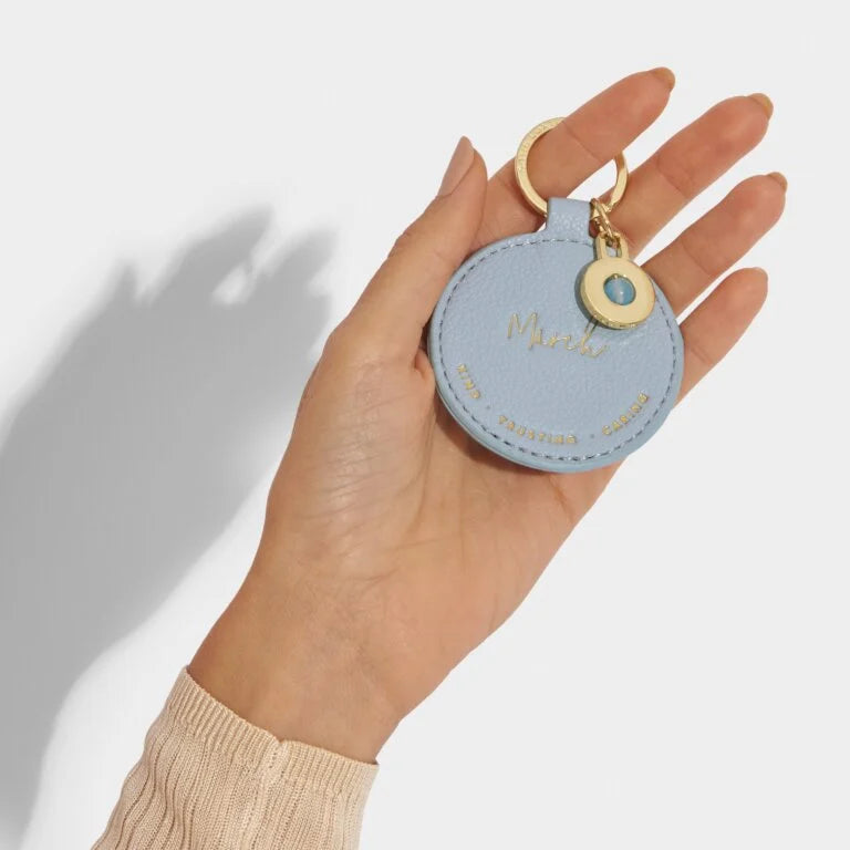 Katie Loxton Birthstone Keyring March Blue