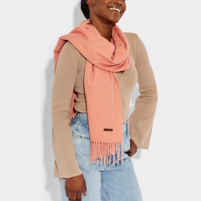 Katie Loxton Blanket Scarf Coral