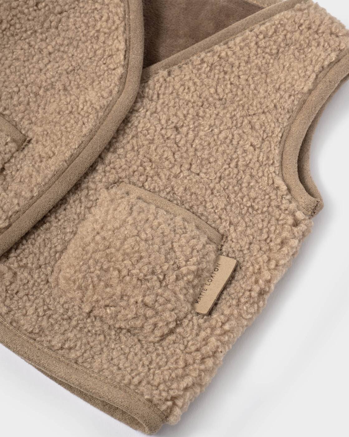 Katie Loxton Baby Borg Gilet Tan