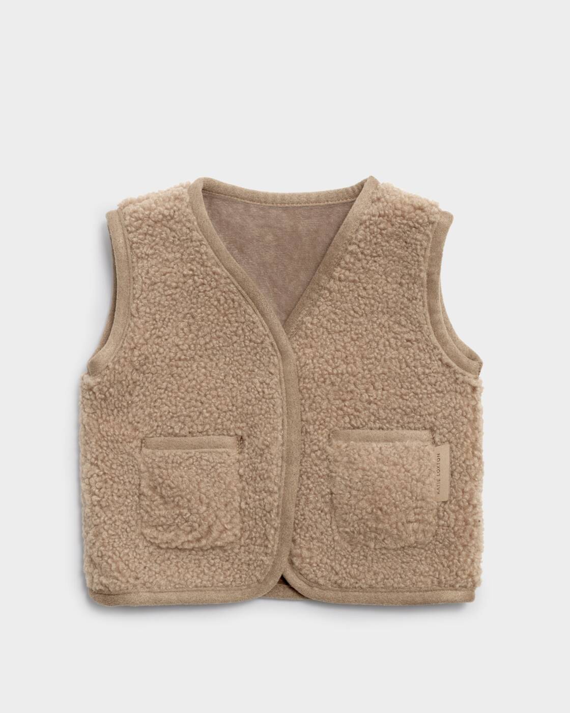 Katie Loxton Baby Borg Gilet Tan