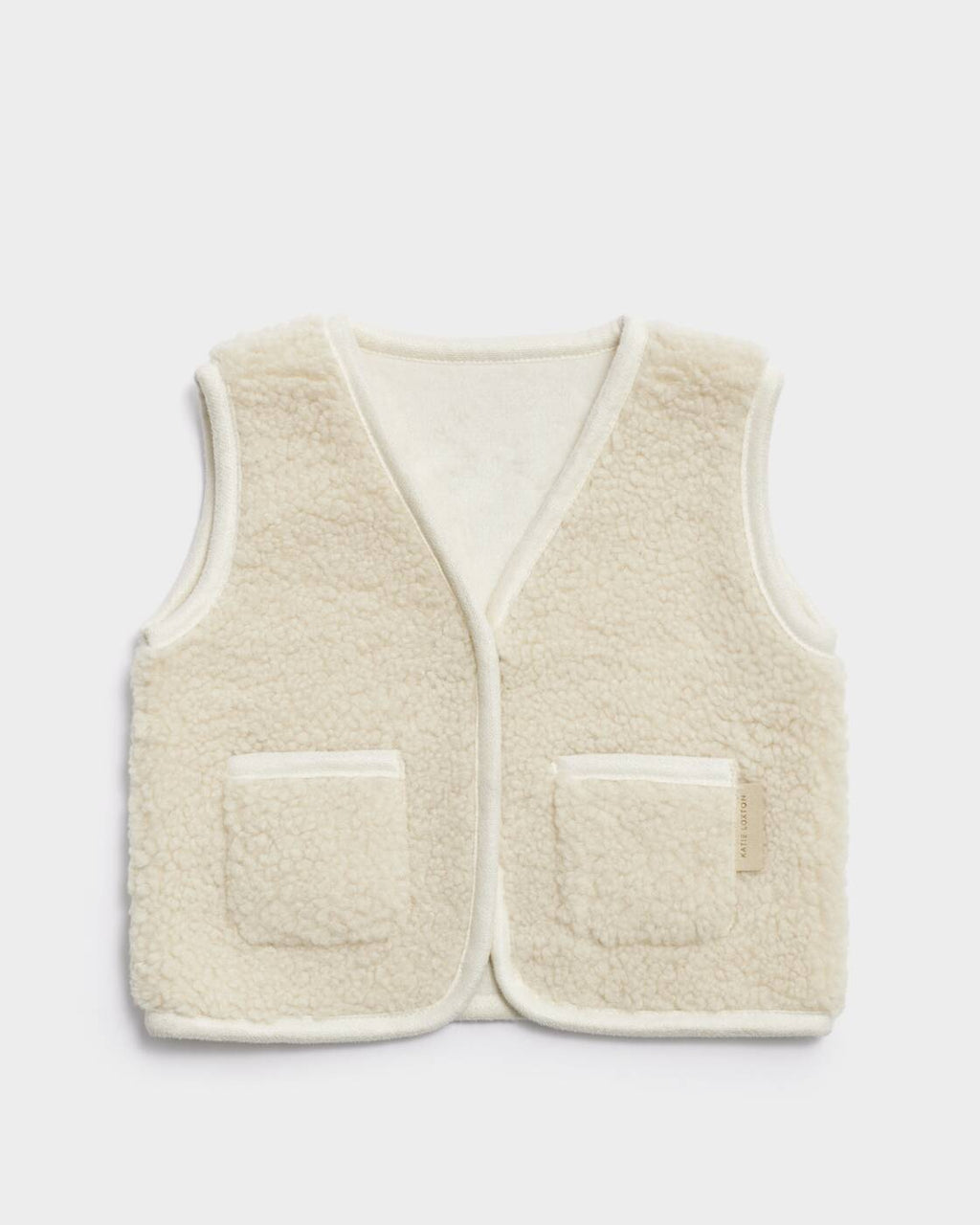 Katie Loxton Baby Borg Gilet Off White