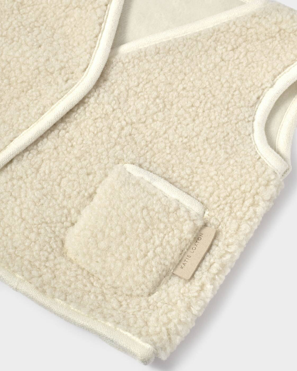 Katie Loxton Baby Borg Gilet Off White