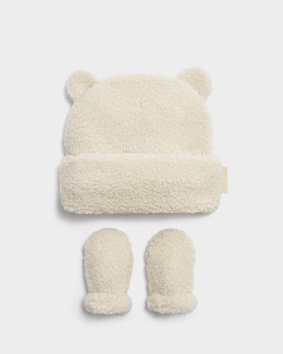 Katie Loxton Baby Borg Hat And Mittens Off White