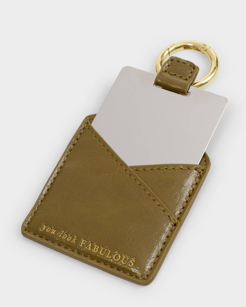 Katie Loxton Boxed Mirror Olive Distressed You Look Fabulous