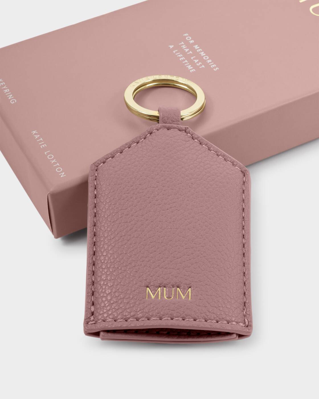Katie Loxton Boxed Photo Keyring Deep Rose Mum