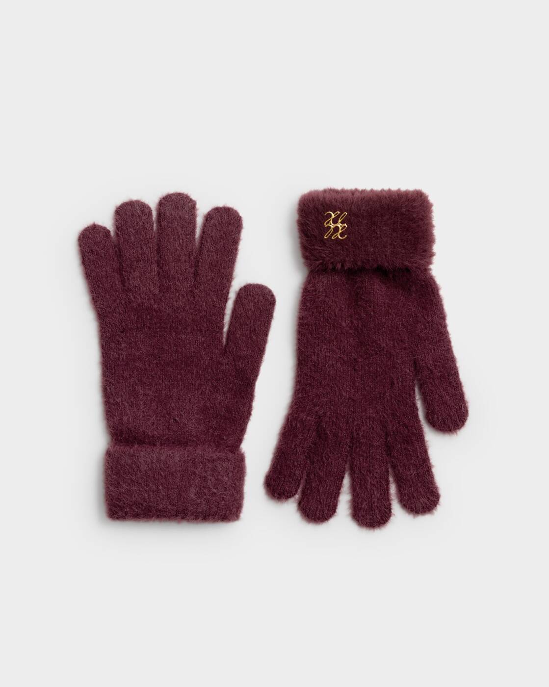 Katie Loxton Boxed Soft Knit Gloves Cherry
