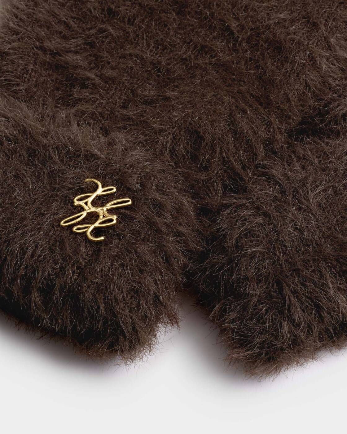 Katie Loxton Boxed Soft Knit Gloves Chocolate