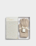 Katie Loxton Boxed Soft Knit Gloves Taupe