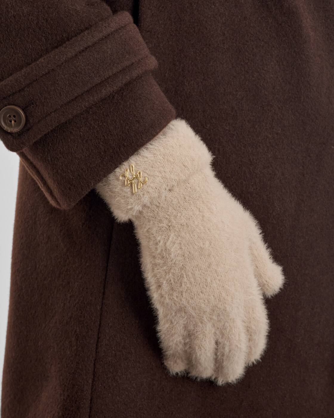 Katie Loxton Boxed Soft Knit Gloves Taupe