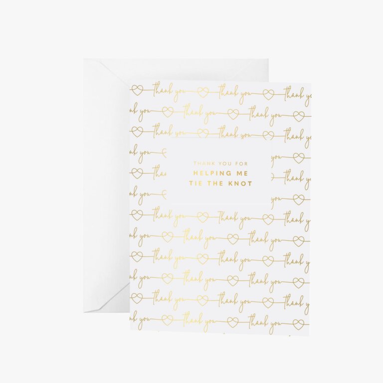 Katie Loxton Bridal Greetings Card Thank You For Helping Me Tie The Knot A6
