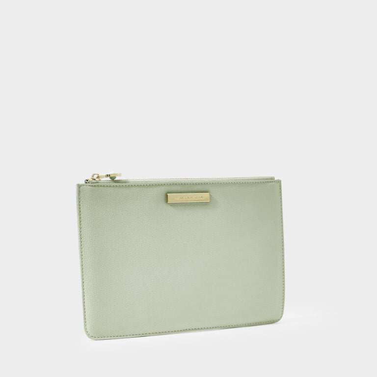 Katie Loxton Bridal Semi Precious Stone Pouch Sage Green/Amazonite