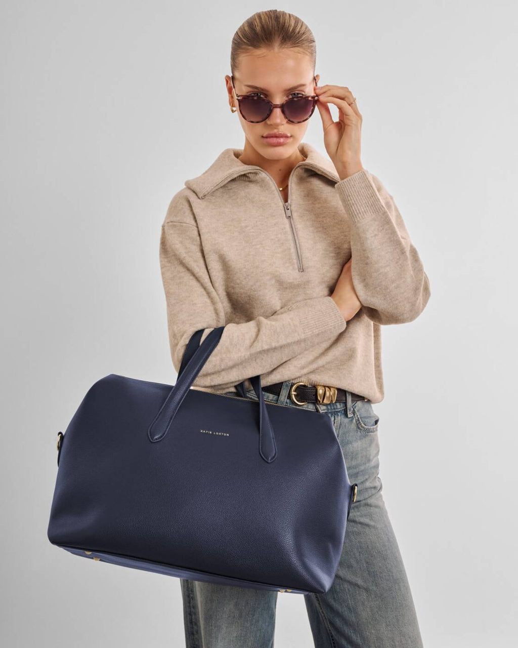 Katie Loxton Milan Cabin Bag Navy