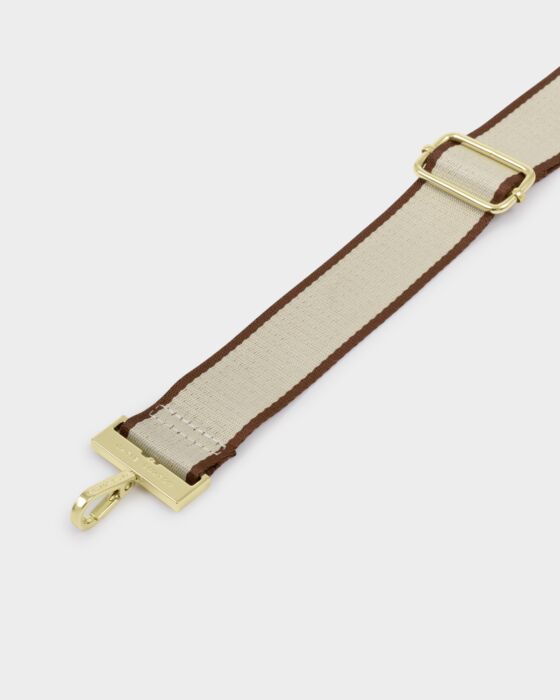 Katie Loxton Canvas Strap Cognac Tipped Stripe