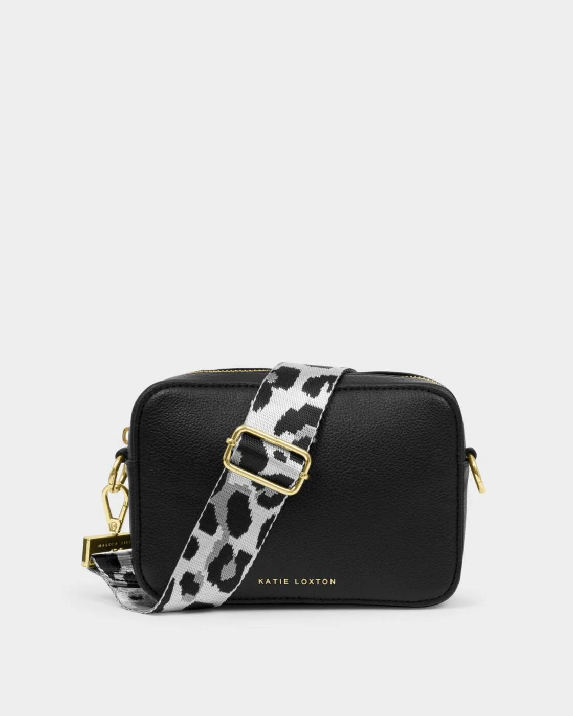 Katie Loxton Canvas Strap Grey/Black Leopard