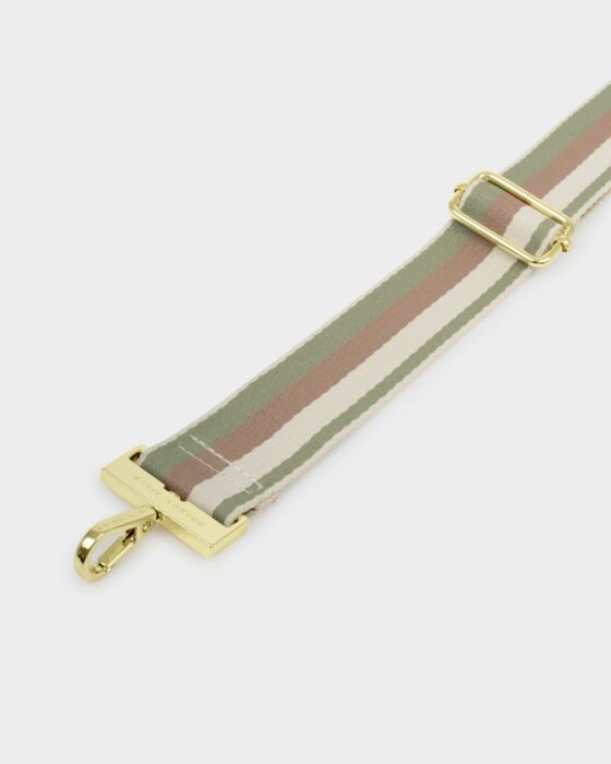 Katie Loxton Canvas Strap Sage Green Quad Stripe
