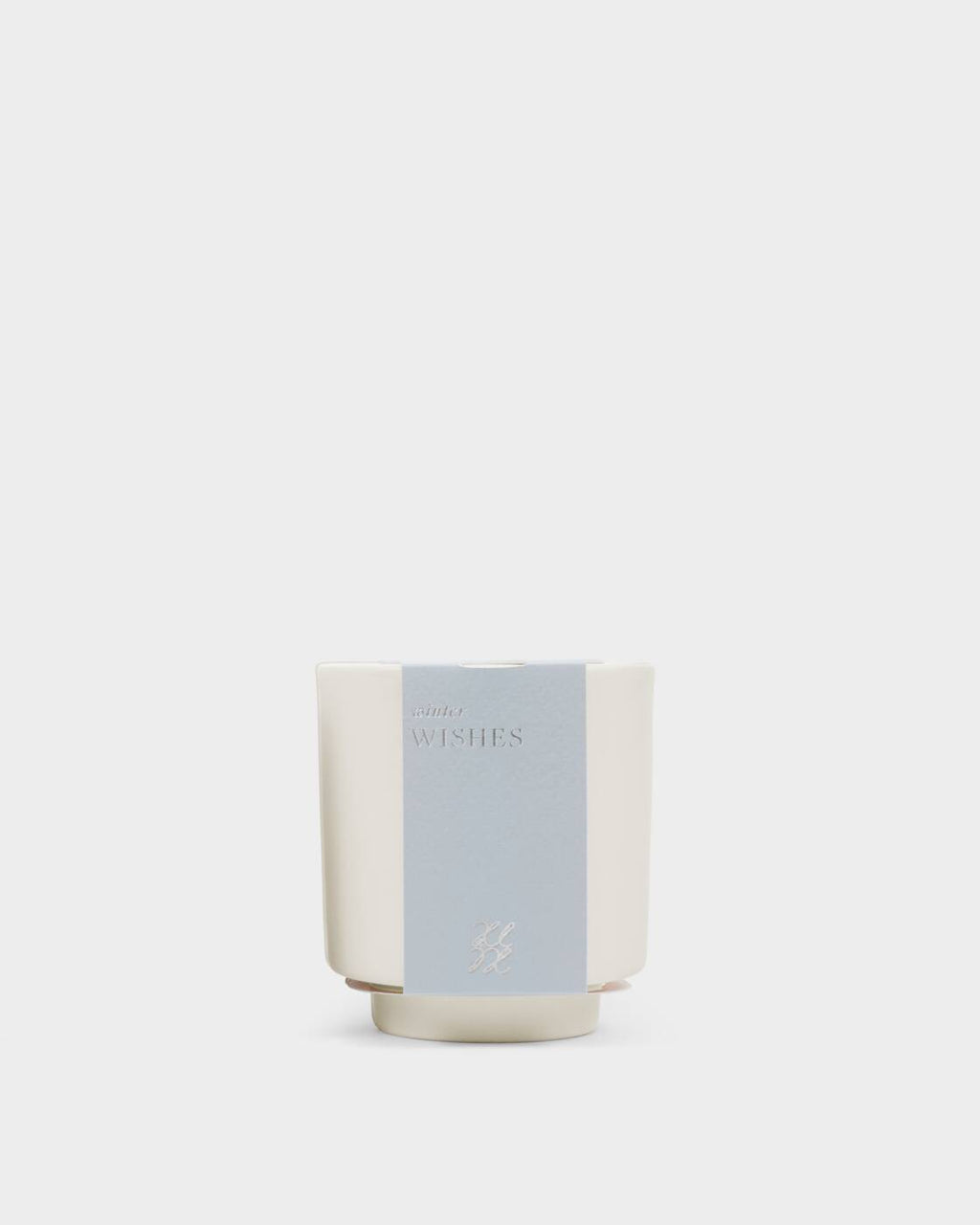 Katie Loxton Ceramic Sentiment Candle Winter Wishes Frosted Pine And Cedarwood