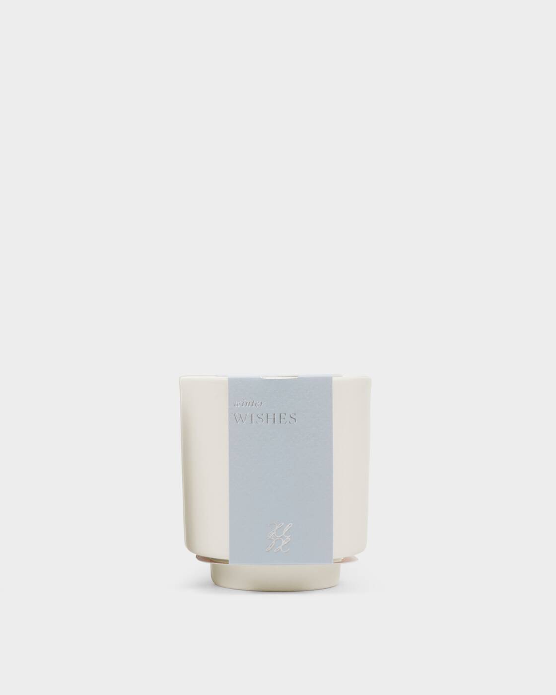 Katie Loxton Ceramic Sentiment Candle Winter Wishes Frosted Pine And Cedarwood