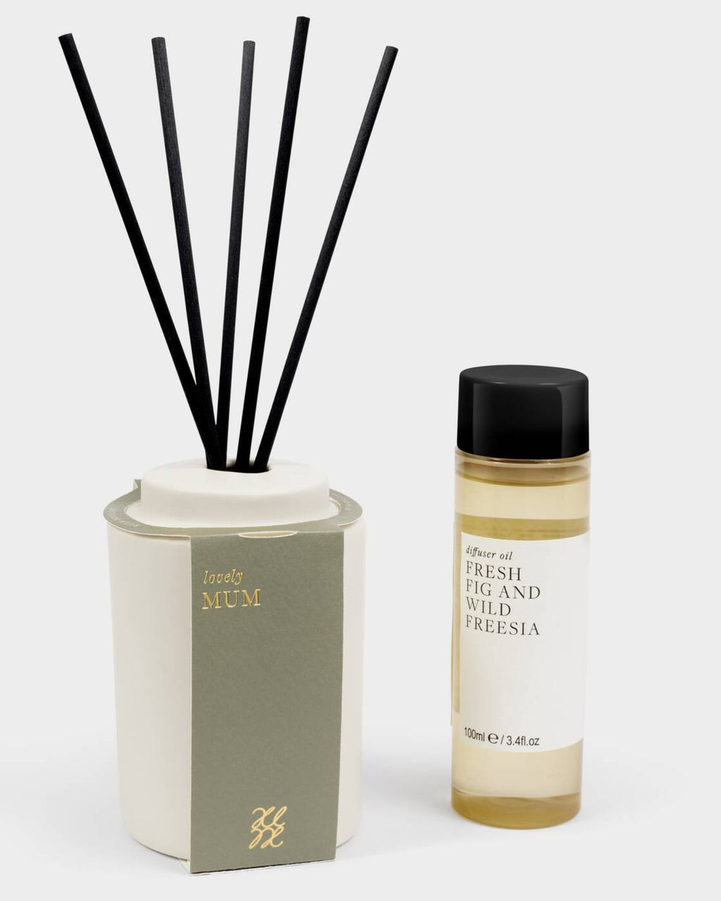 Katie Loxton Ceramic Sentiment Reed Diffuser Lovely Mum Fresh Fig And Wild Freesia