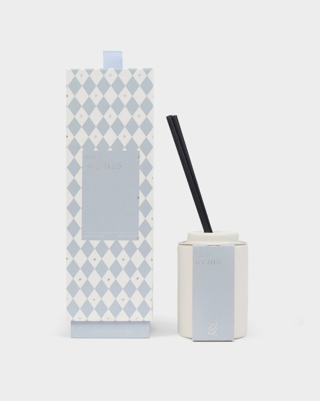 Katie Loxton Ceramic Sentiment Reed Diffuser Winter Wishes Frosted Pine And Cedarwood