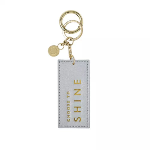 Katie Loxton Chain Keyring Choose To Shine Cloud Blue