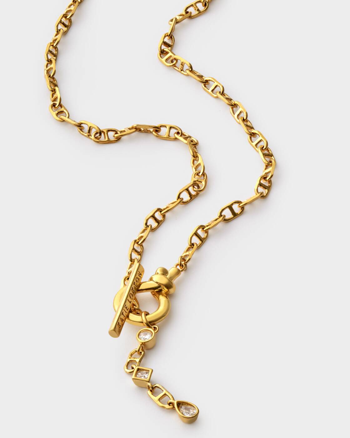 Katie Loxton Champagne Hour Necklace Gold Coated