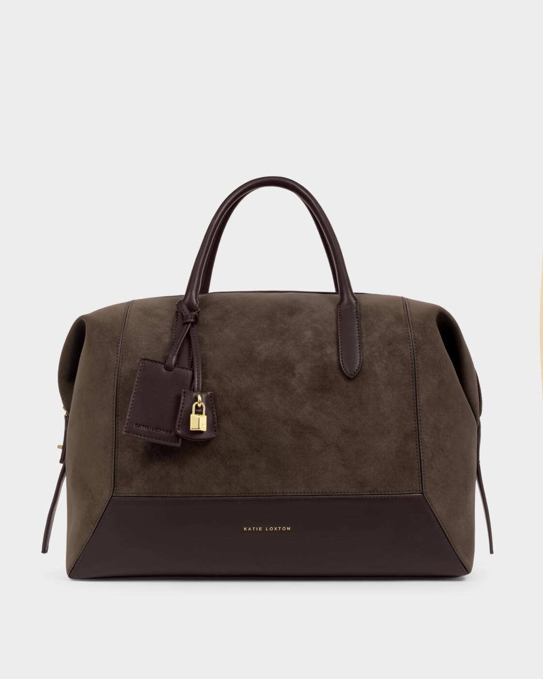 Katie Loxton Charlbury Cabin Bag Bitter Chocolate Suedette Bitter Chocolate