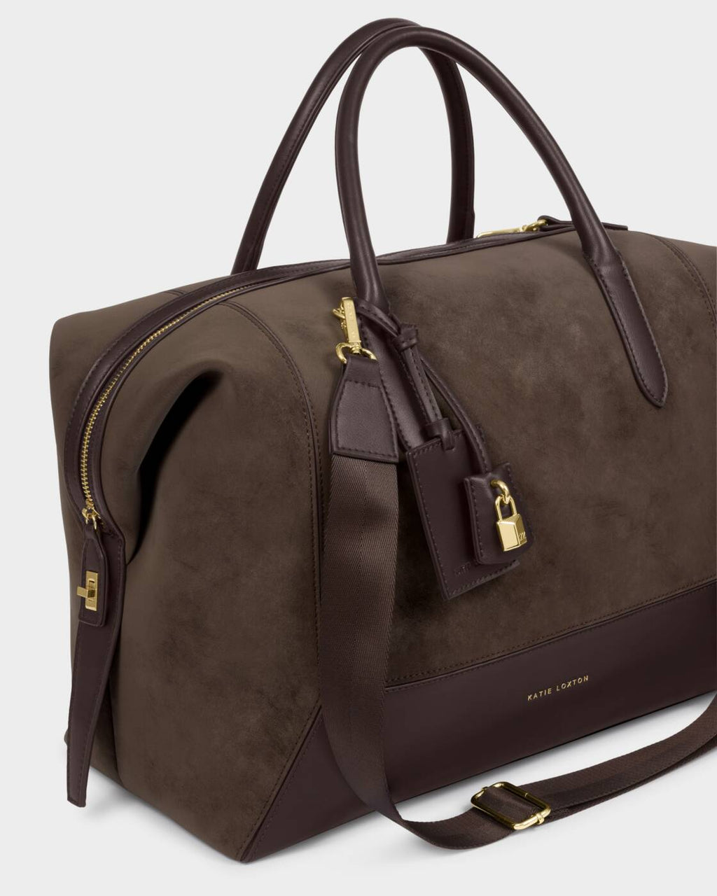 Katie Loxton Charlbury Cabin Bag Bitter Chocolate Suedette Bitter Chocolate