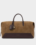 Katie Loxton Charlbury Weekend Bag Caramel Suedette Bitter Chocolate