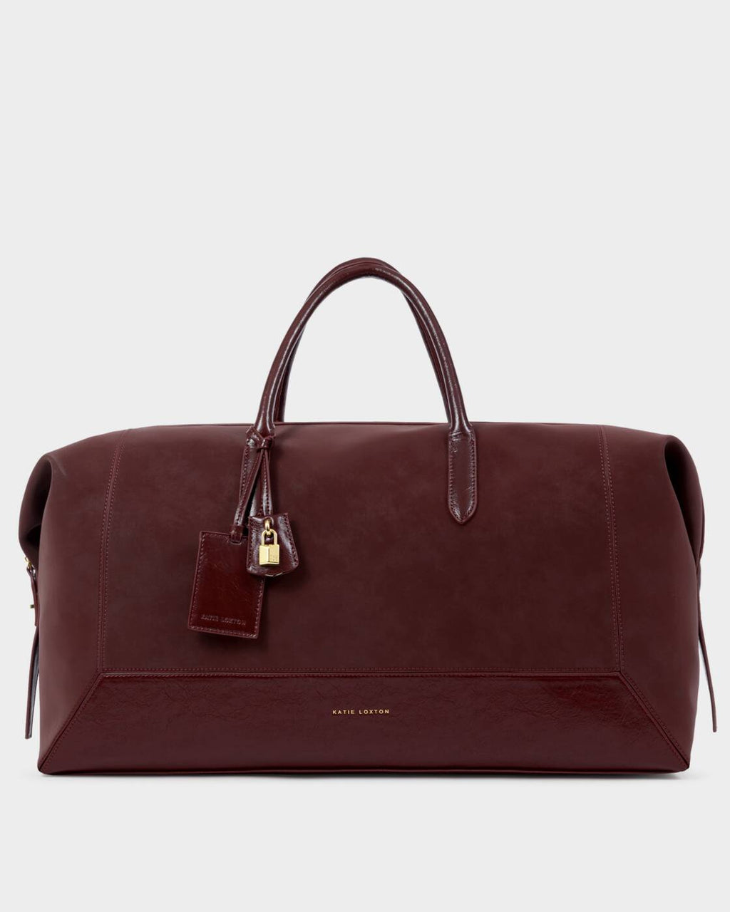 Katie Loxton Charlbury Weekend Bag Cherry Suedette Cherry Patent Crackle