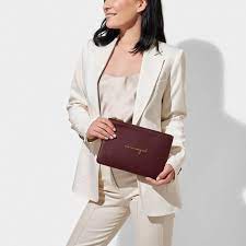 Katie Loxton Christmas Pouch Make Today Magical Plum