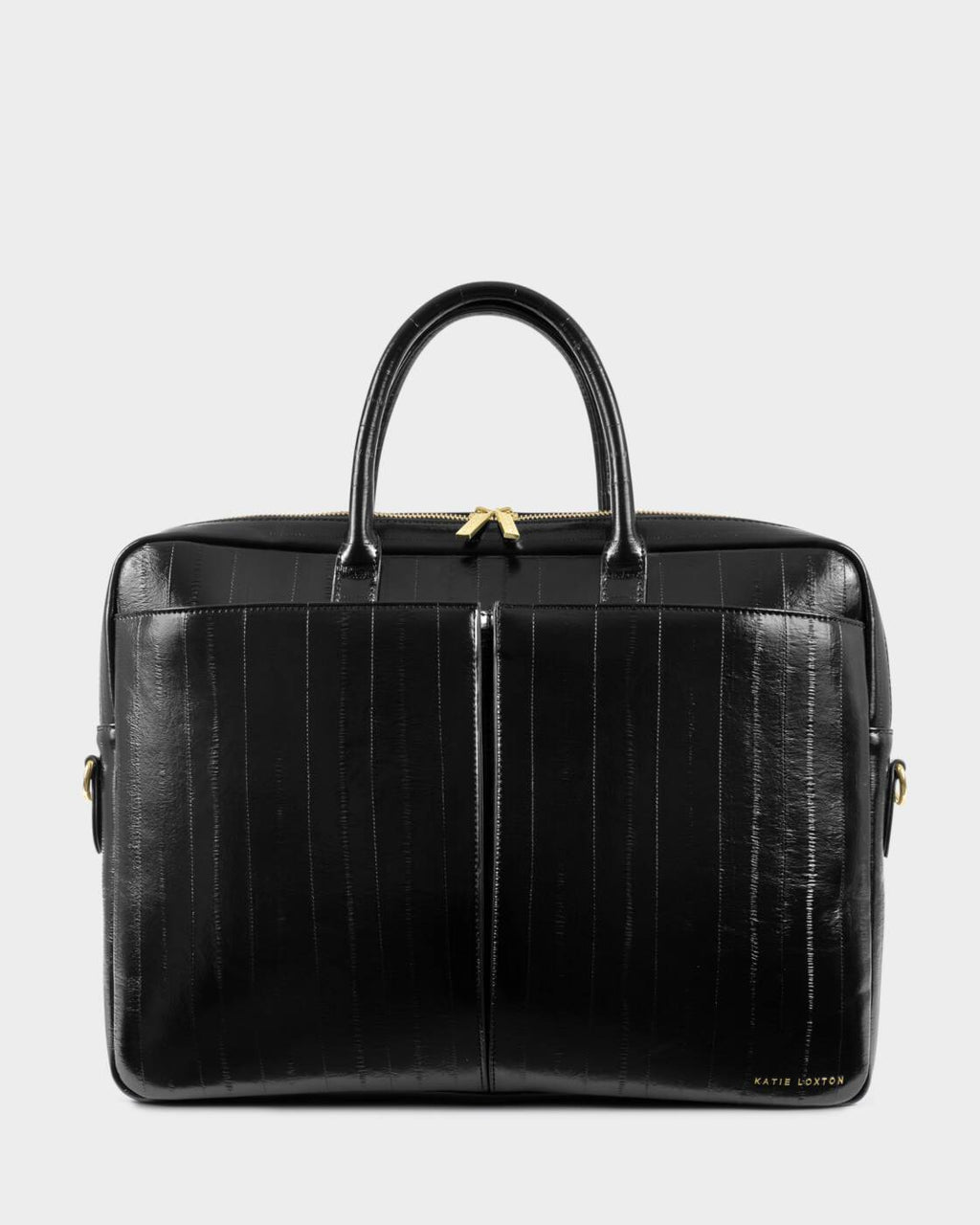 Katie Loxton City Laptop Bag Black Eel