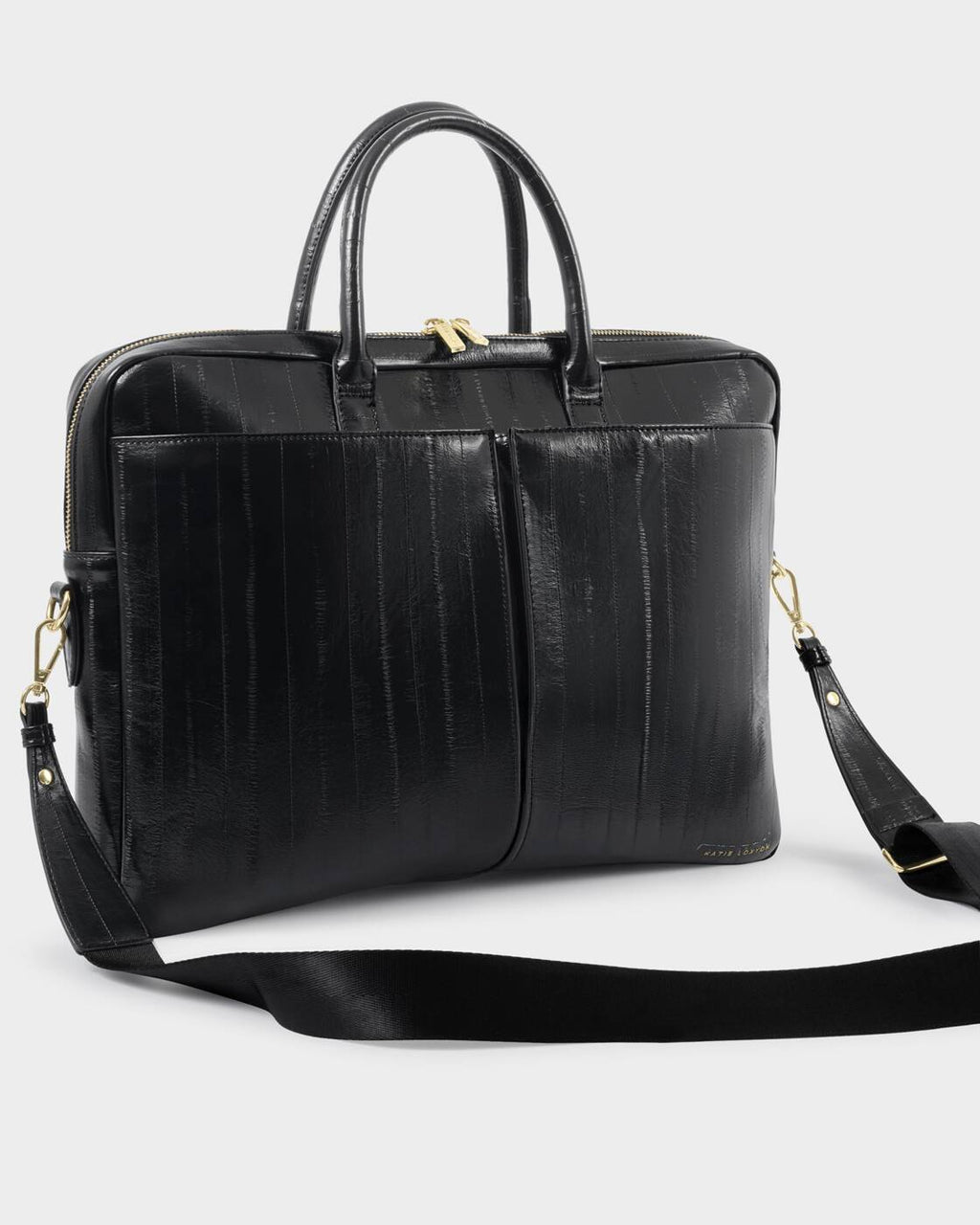 Katie Loxton City Laptop Bag Black Eel