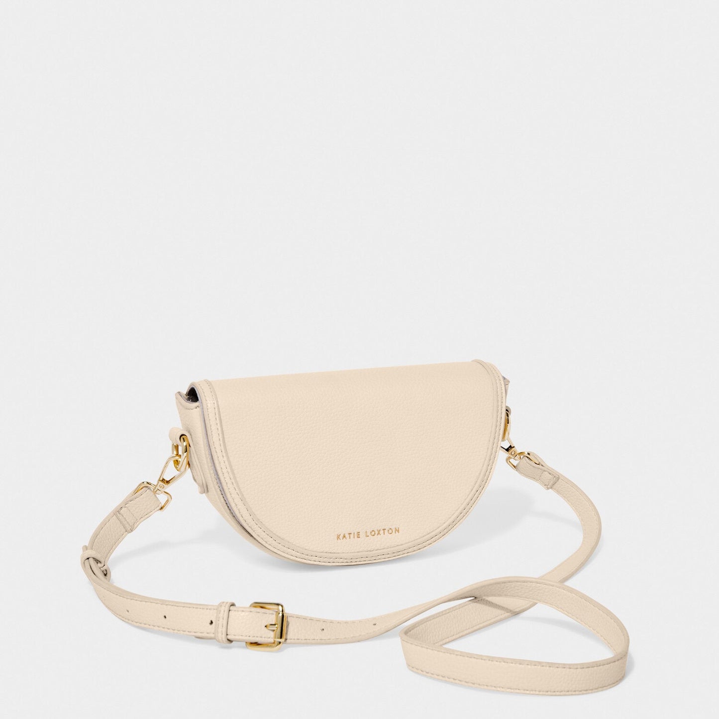 Katie Loxton Cleo Mini Saddle Bag Eggshell