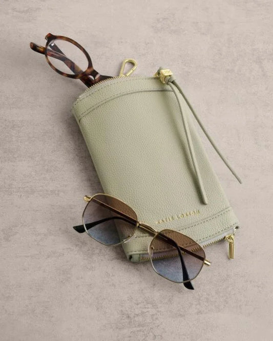 Katie Loxton Clip On Sunglasses Case Green Mist