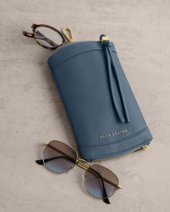 Katie Loxton Clip On Sunglasses Case Light Navy