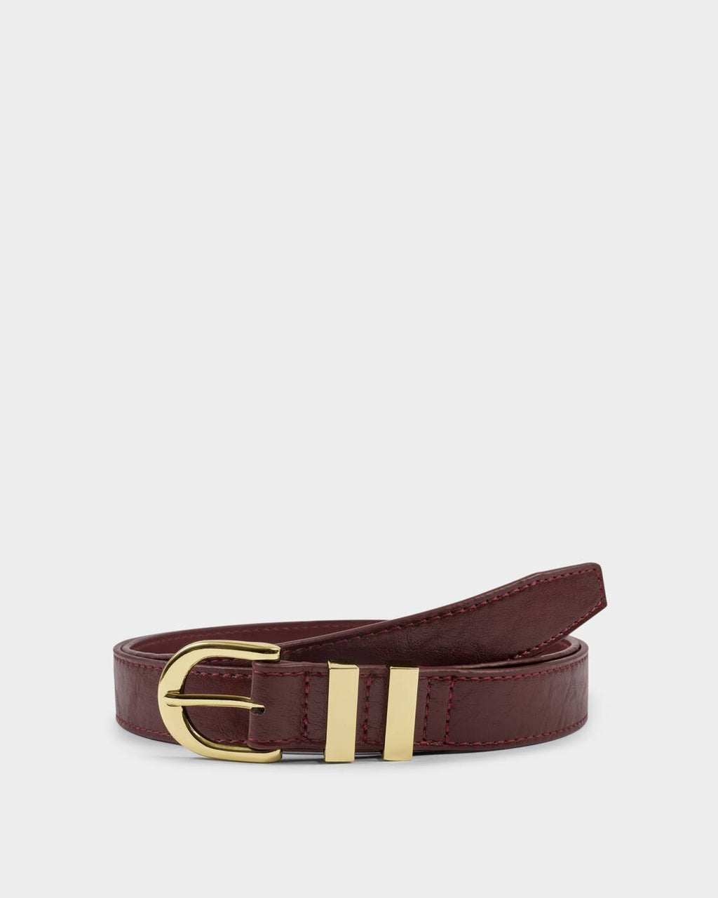 Katie Loxton Crackle Buckle Belt Cherry Patent Crackle S/M