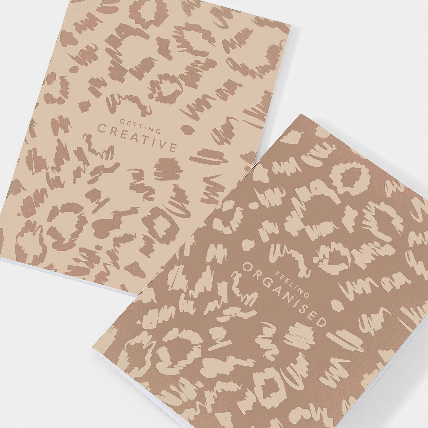 Katie Loxton Duo Notebooks Feeling Inspired Mink Eggshell
