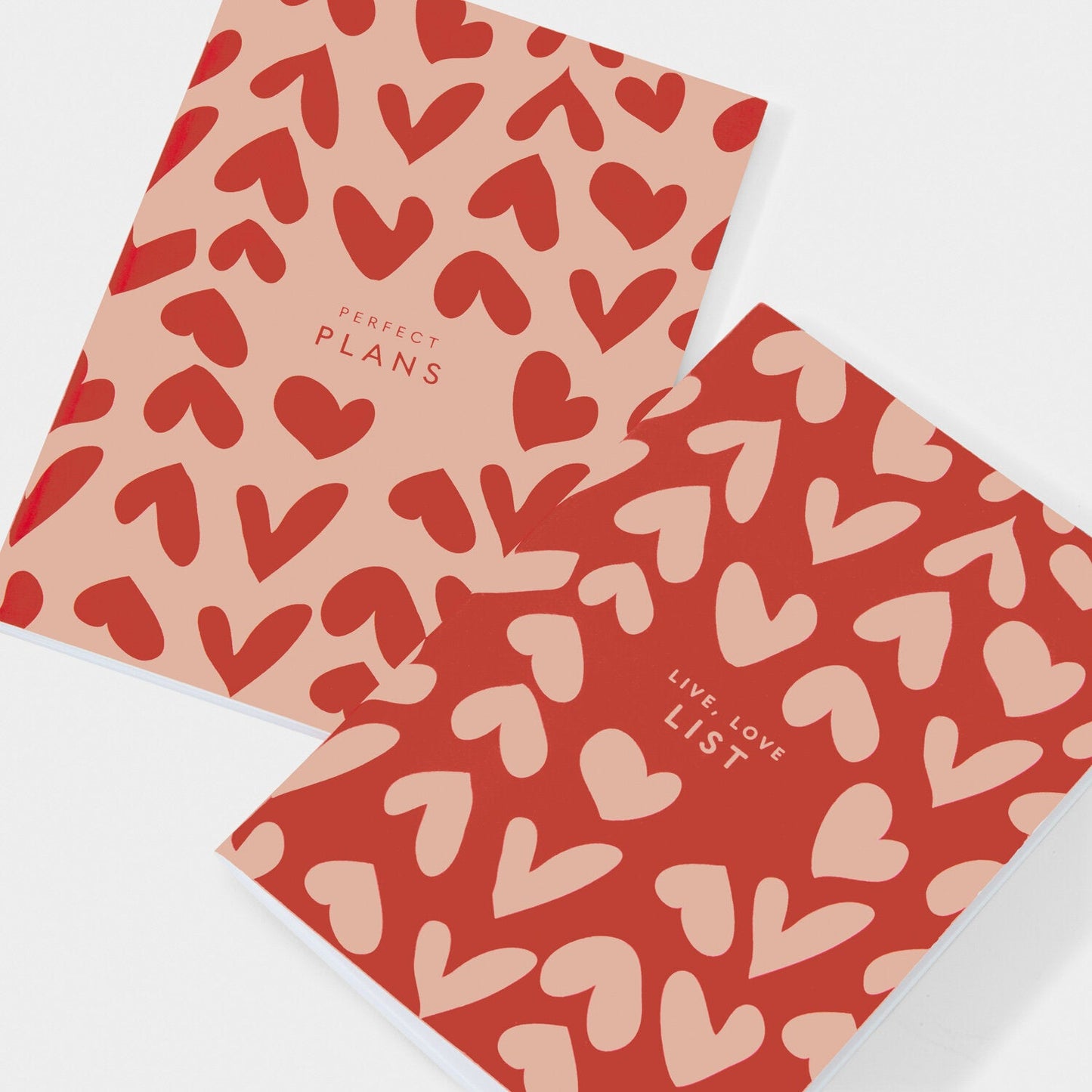 Katie Loxton Duo Notebooks Live Love List Red
