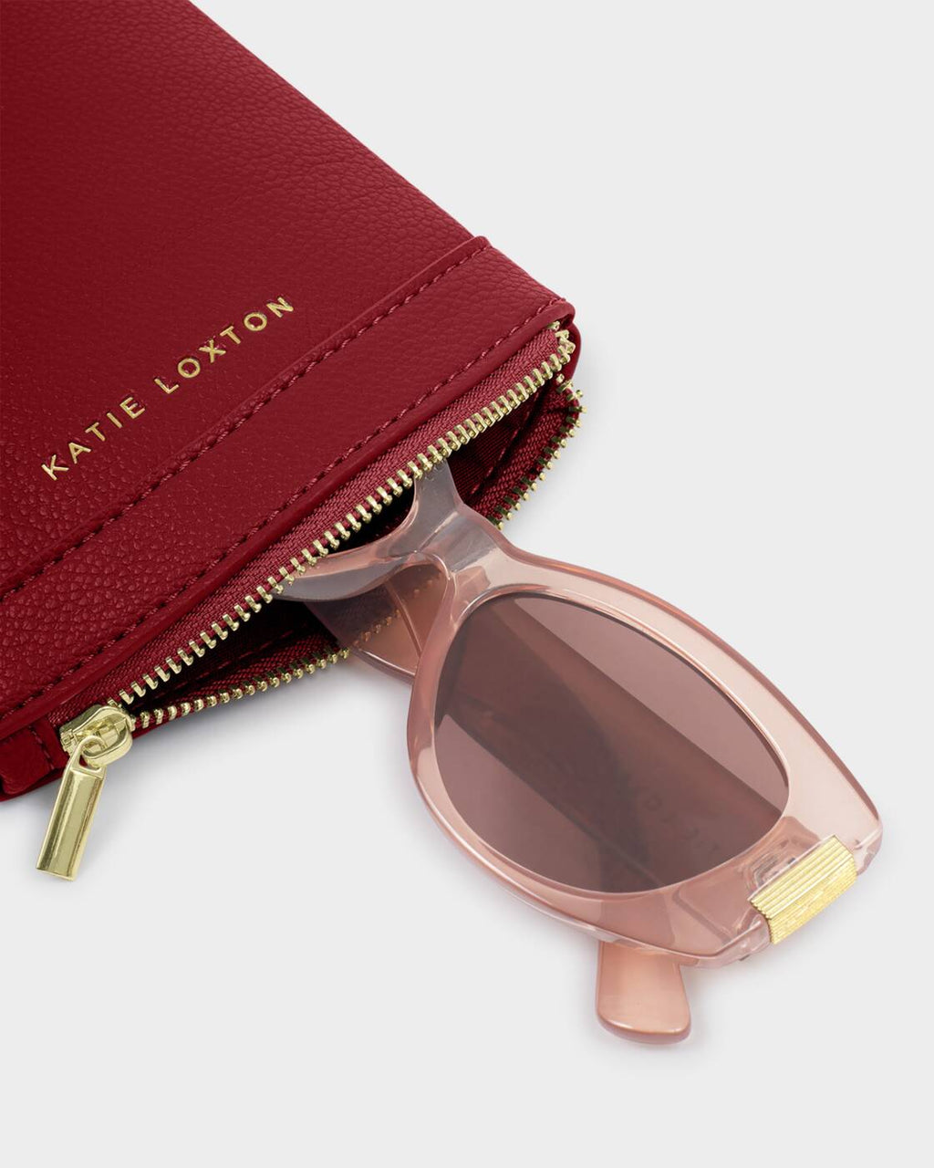 Katie Loxton Duo Sunglasses Case Crimson