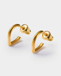 Katie Loxton Elsi Huggie Hoop Earrings Gold Coated