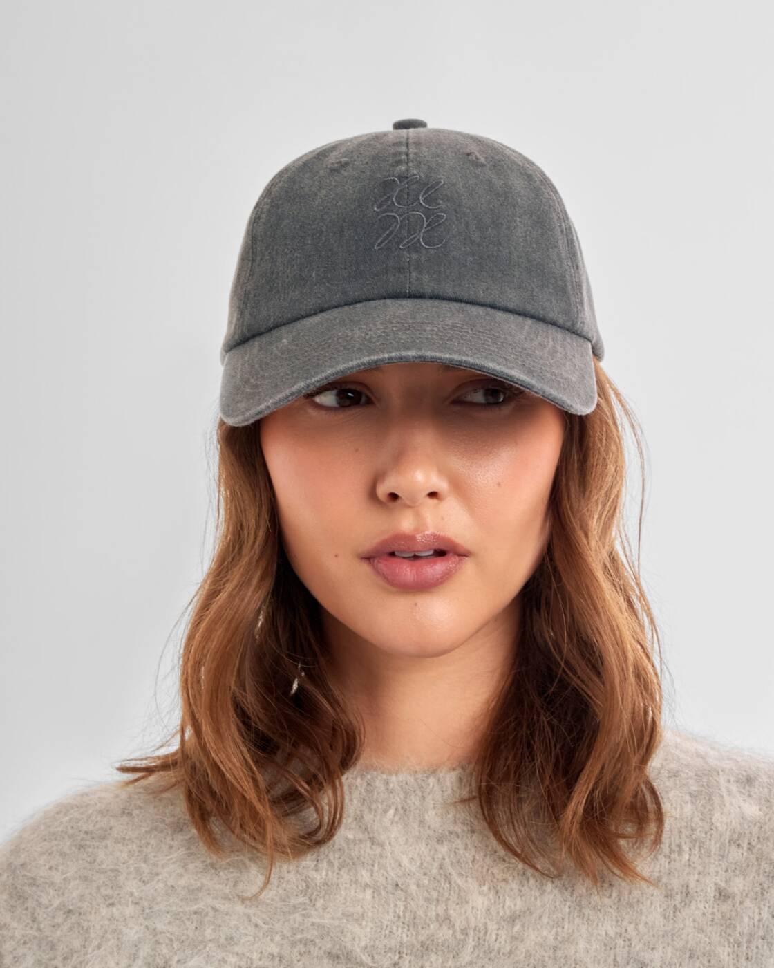 Katie Loxton Embroidered Cap Kl Grey One Size