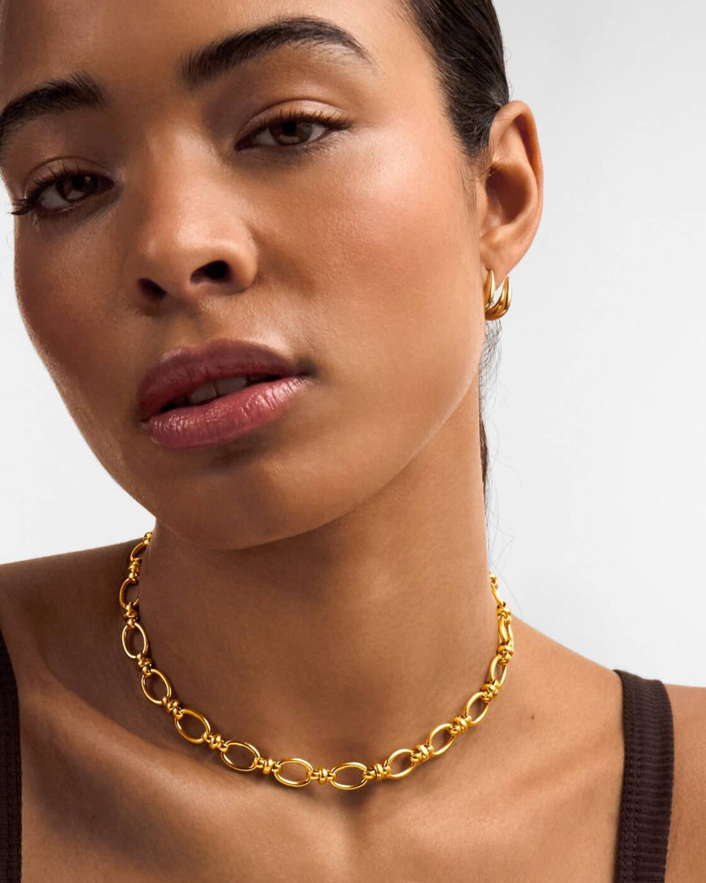 Katie Loxton Empire Chain Necklace Gold Coated