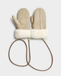 Katie Loxton Faux Suede Mittens Taupe Cream